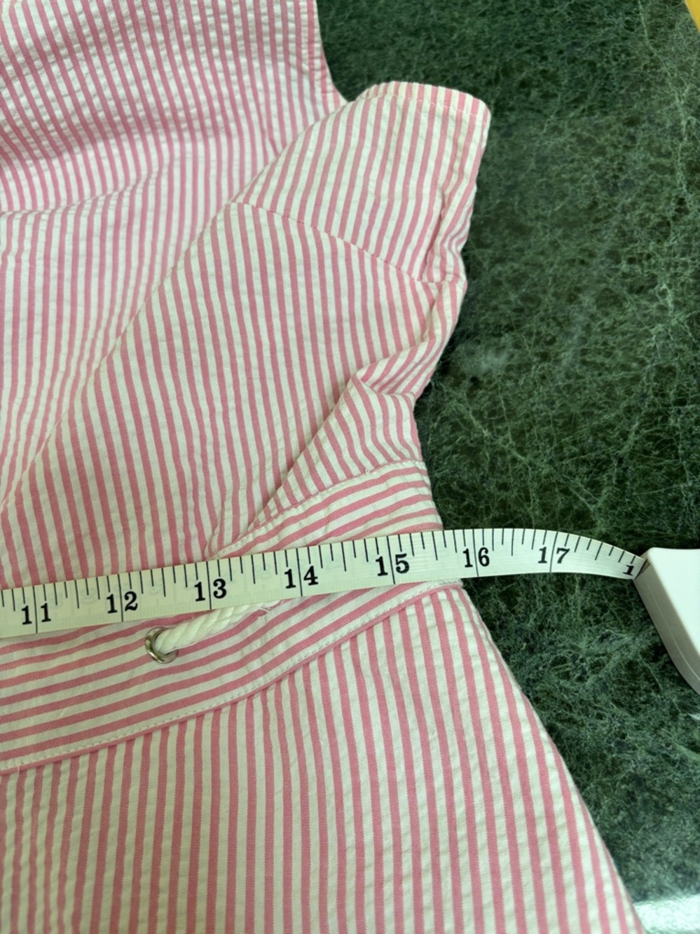 Talbots pink and white seersucker dress. - Picture 6 of 6